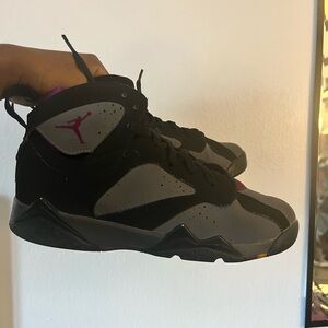 Air Jordan Retro 7 Sneakers - Black and Gray